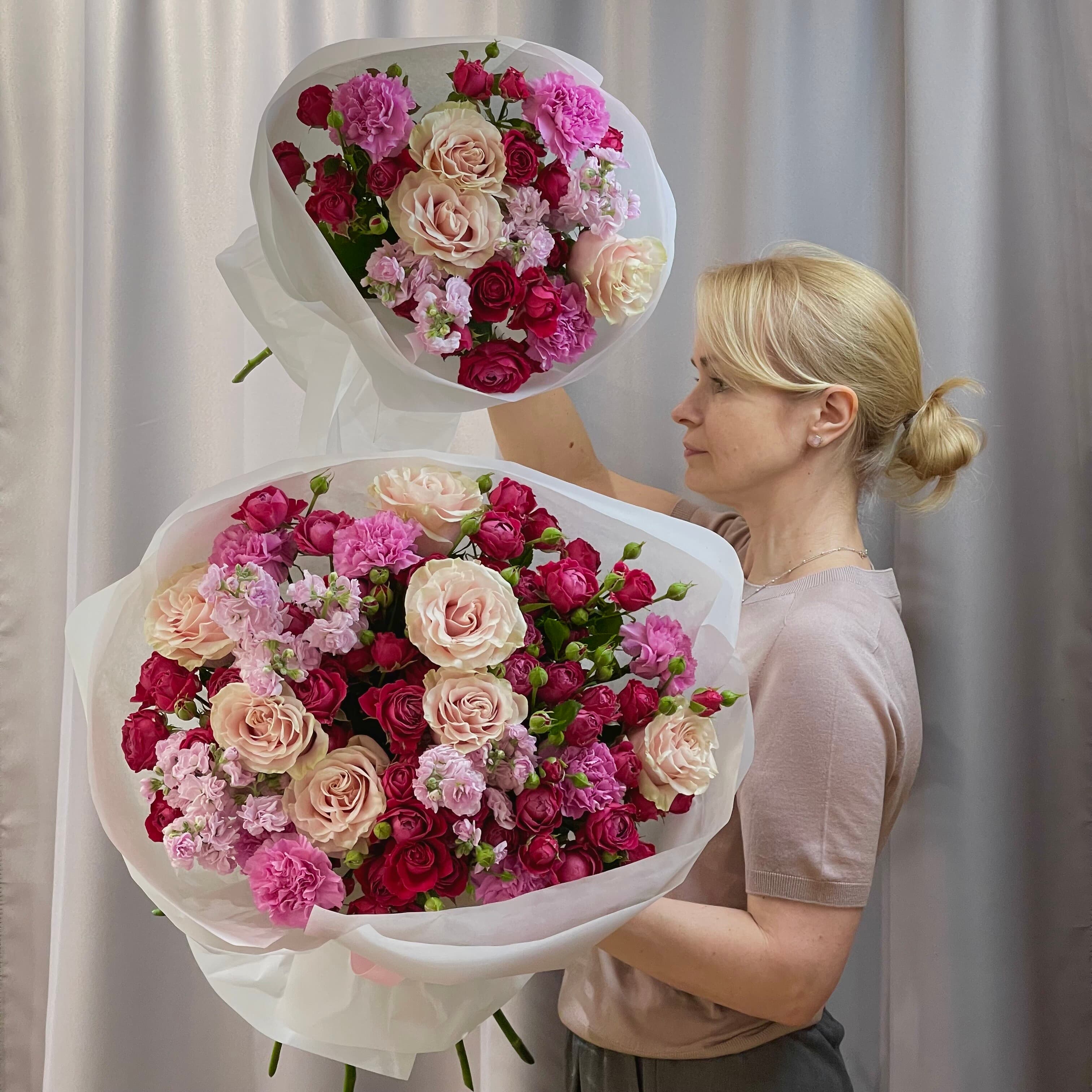 Букет "Малиновый"