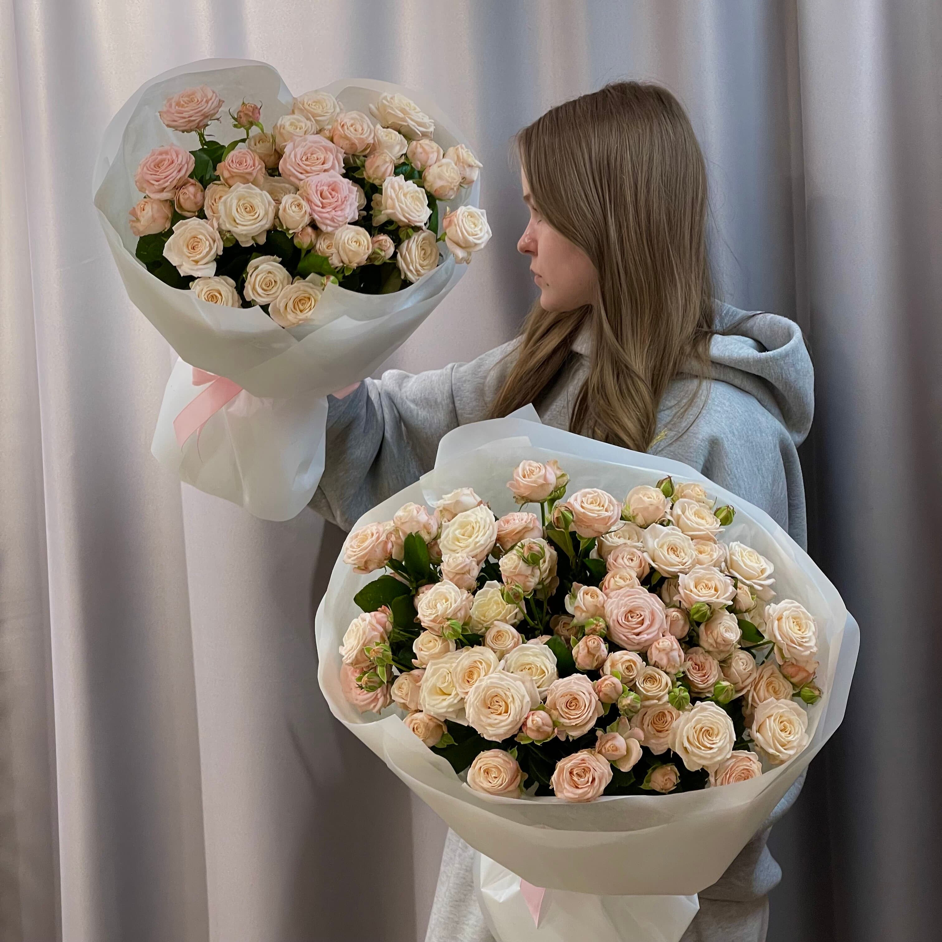 Моно из кустовой Розы Бомбастик 